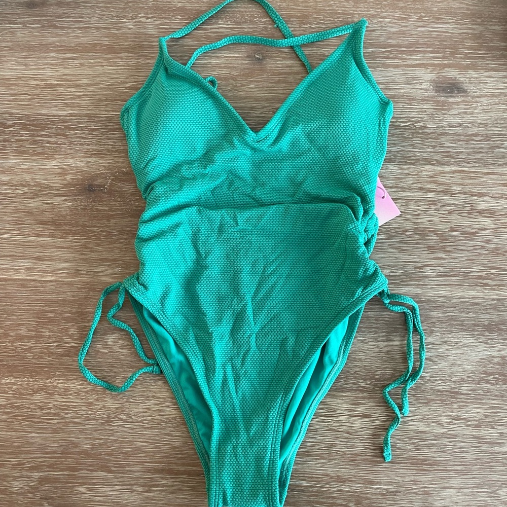 Target x Stony Clover Lane Green Tie Back One Piece